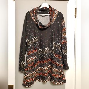 Papa Vancouver cowl neck tunic